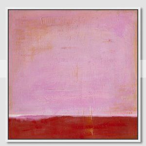 West Elm Red on Pink Art by Laura Gunn
